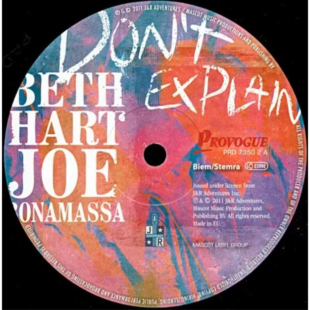Вініловий диск LP Beth Hart & Joe Bonamassa: Don't Explain Вініловий диск LP Beth Hart & Joe Bonamassa: Don't Explain