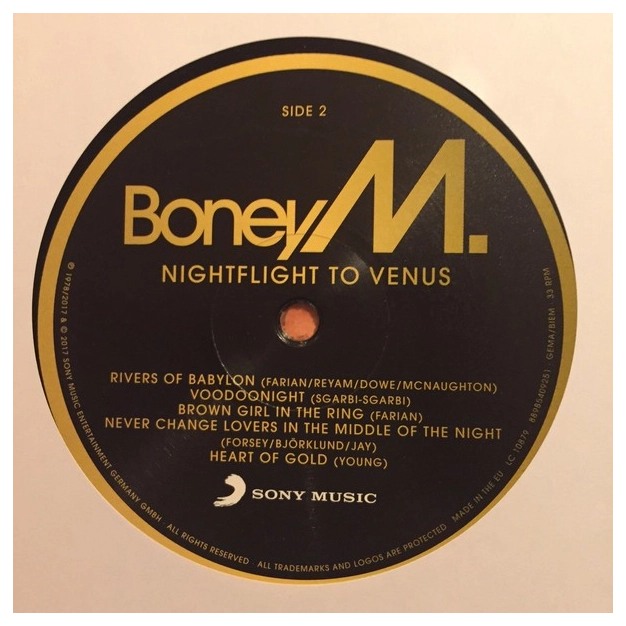 Вініловий диск LP Boney M.: Nightflight To Venus Вініловий диск LP Boney M.: Nightflight To Venus