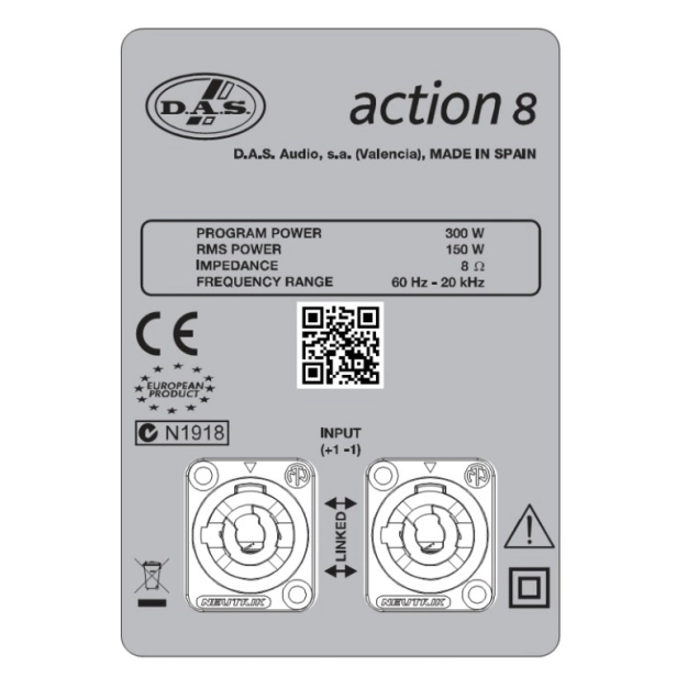 Пасивна акустична система DAS Audio Action 8
