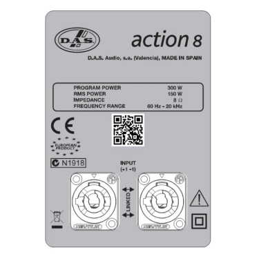 Пасивна акустична система DAS Audio Action 8