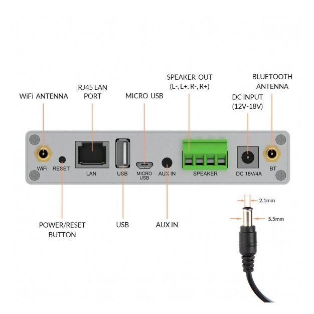 Arylic A30+ Wireless Stereo Mini Amplifier