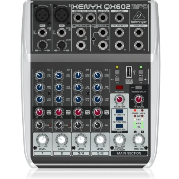 Mixing console Behringer XENYX QX602MP3