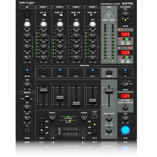DJ мікшерний пульт Behringer DJX750 DJ мікшерний пульт Behringer DJX750