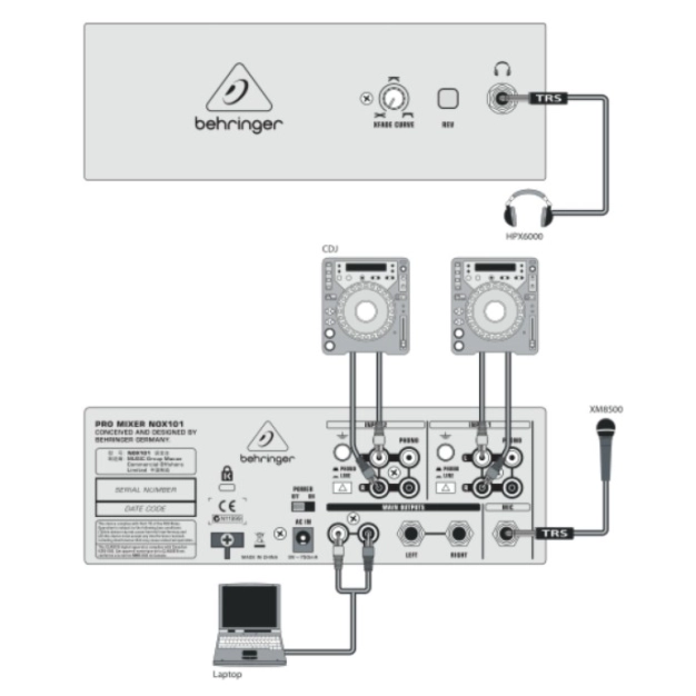 DJ мікшерний пульт Behringer NOX101
