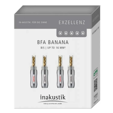 Inakustik Excellence BFA Banana до 16 мм² Set 4