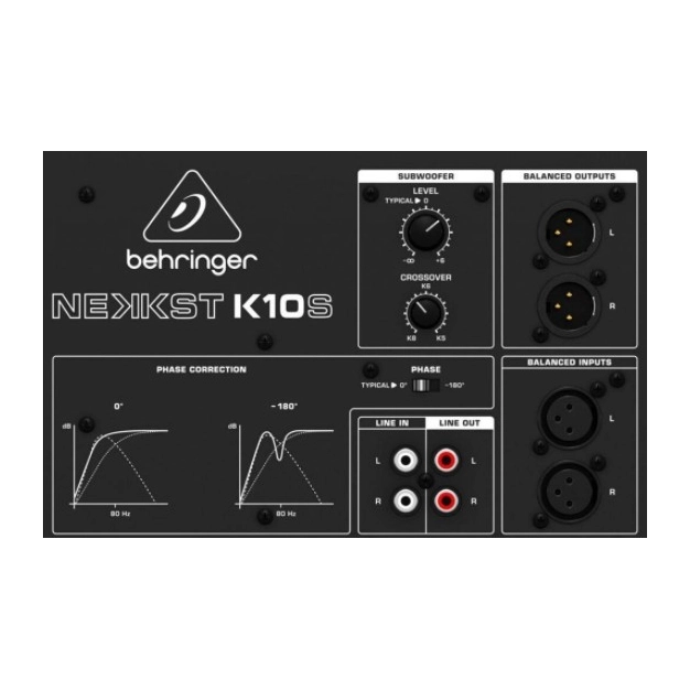 Активний студійний сабвуфер Behringer NEKKST K10S