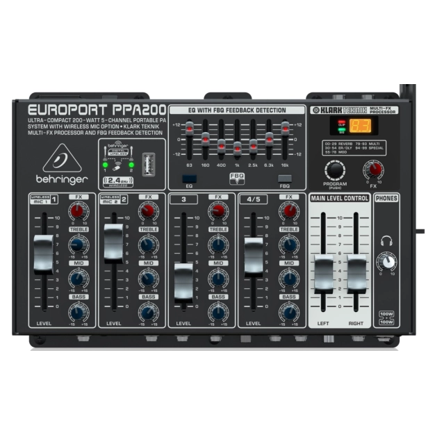 Портативна акустична система Behringer PPA200 Портативна акустична система Behringer PPA200