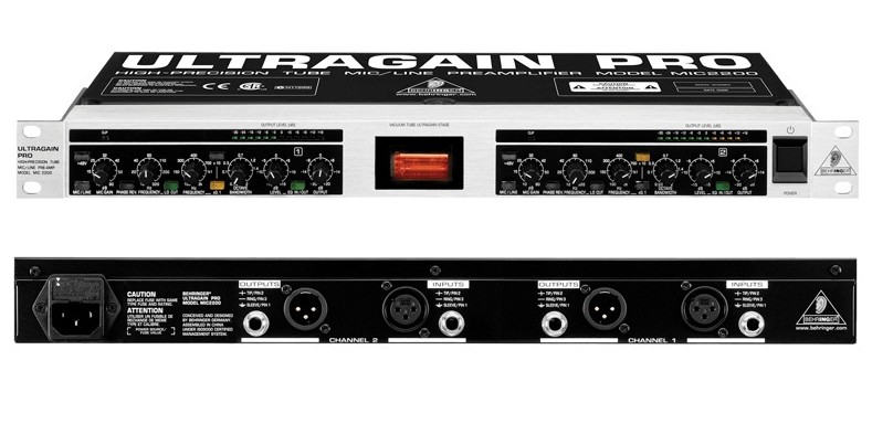 BEHRINGER☆MIC2200 | ULTRAGAIN PRO Микрофонный предусилитель Behringer Mic2200 Ultragain Pro