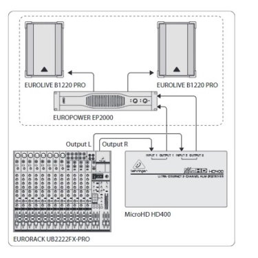 Подавлювач зворотного зв'язку Behringer HD400