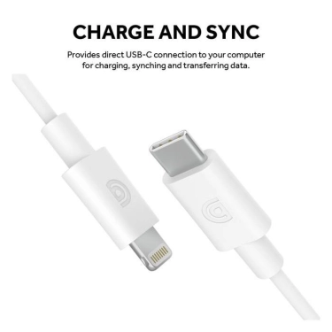 Кабель Griffin White Type-C/Lightning 1.2m