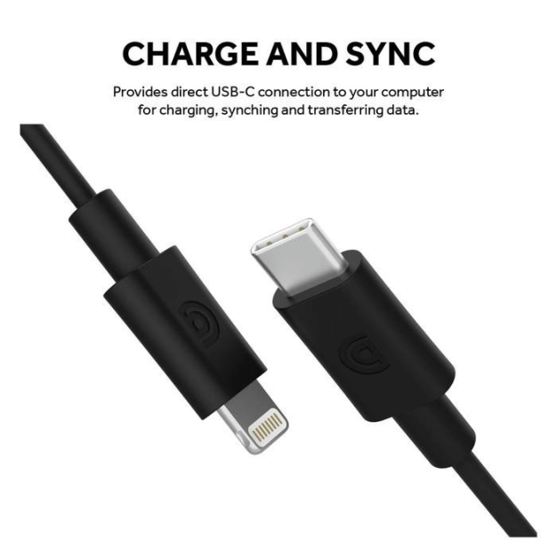 Кабель Griffin Extra Long USB-C to Lightning Cable Black 3m Кабель Griffin Extra Long USB-C to Lightning Cable Black 3m