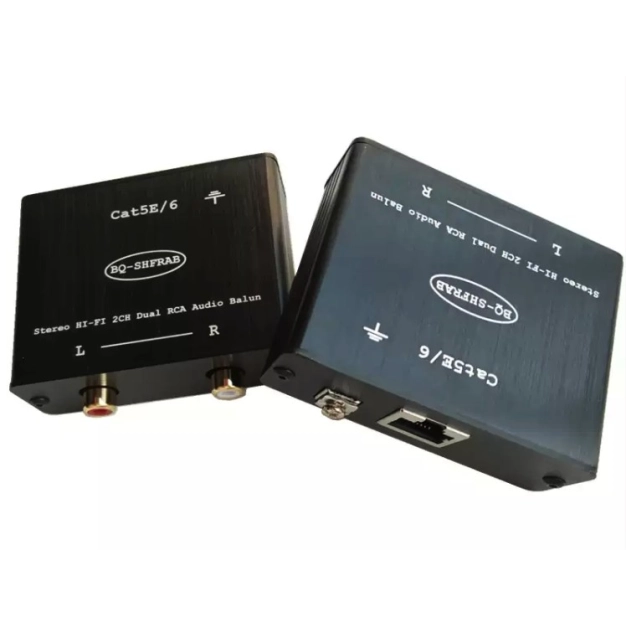AirBase 2RCA-CAT Удлинитель стерео аудио сигнала 2RCA по витой паре через RJ45