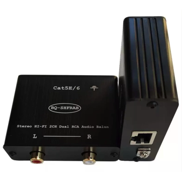 AirBase 2RCA-CAT Подовжувач стерео аудіо сигналу 2RCA по кручений парі через RJ45