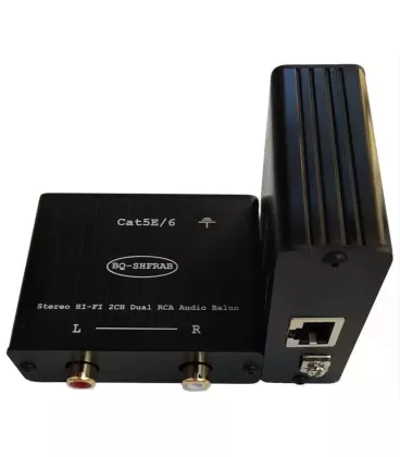 AirBase 2RCA-CAT Подовжувач стерео аудіо сигналу 2RCA по кручений парі через RJ45
