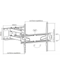 Bracket for TV UniBracket BZ31-63 wall tilt-swivel for diagonals 37-70 color black
