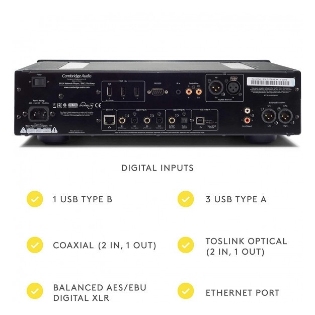 Мережевий програвач Cambridge Audio 851N Network Player Black