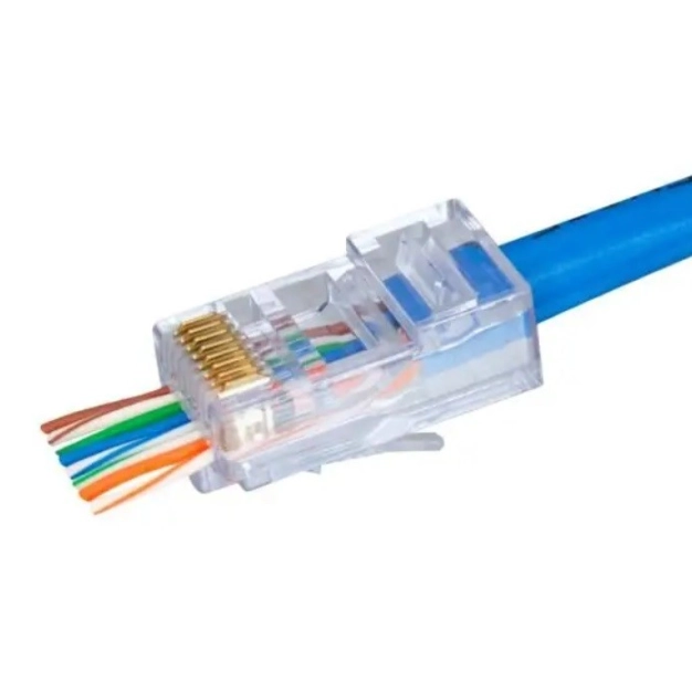 Конектори SCP Simply45-Cat5E Pass Through Modular Plugs for 24Awg Cat5E (100 шт) Конектори SCP Simply45-Cat5E Pass Through Modular Plugs for 24Awg Cat5E (100 шт)