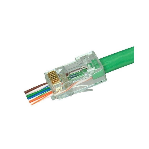 Конектори SCP Simply45-Cat6 Pass Through Modular Plugs for 23Awg Cat6 (100 шт) Конектори SCP Simply45-Cat6 Pass Through Modular Plugs for 23Awg Cat6 (100 шт)