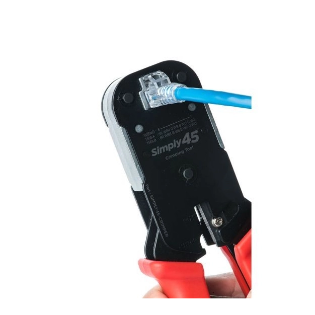 Обжимний інструмент SCP Simply45 Heavy Duty Crimp Tool для RJ45 Plugs Cat5E & Cat6 Обжимний інструмент SCP Simply45 Heavy Duty Crimp Tool для RJ45 Plugs Cat5E & Cat6