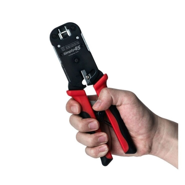 Обжимний інструмент SCP Simply45 Heavy Duty Crimp Tool для RJ45 Plugs Cat5E & Cat6 Обжимний інструмент SCP Simply45 Heavy Duty Crimp Tool для RJ45 Plugs Cat5E & Cat6