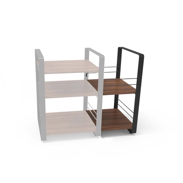 Тумба под Vinil NorStone Loft side Black/Walnut