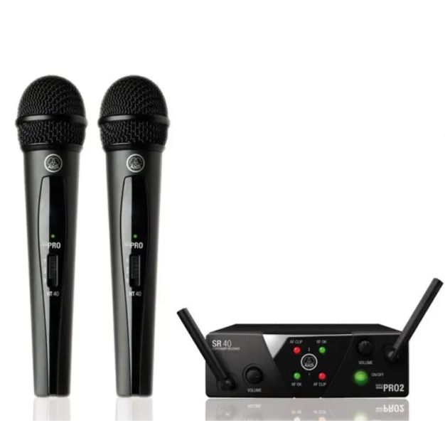 Radio system with handheld microphone AKG WMS40 Mini2 Vocal Set BD US45A/C EU/US/UK