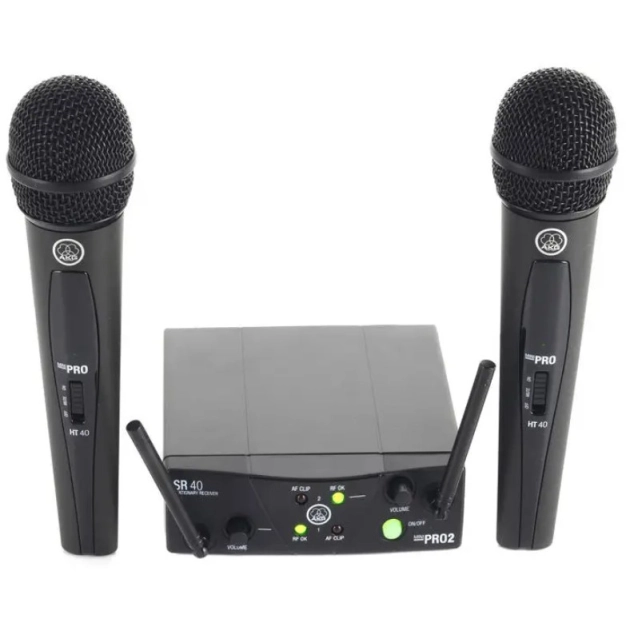 Радіосистема з ручним мікрофоном AKG WMS40 Mini2 Vocal Set BD US45A/C EU/US/UK Радіосистема з ручним мікрофоном AKG WMS40 Mini2 Vocal Set BD US45A/C EU/US/UK