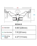 Вбудовувані колонки Earthquake ECS-6.5 White