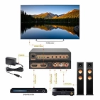 Конвертер HDMI в HDMI V2.0 з аудіоекстрактор AirBase Конвертер HDMI в HDMI V2.0 з аудіоекстрактор AirBase