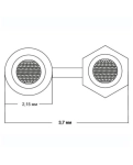 Акустичний кабель Van Den Hul The CT 2 x 18 FEP blue