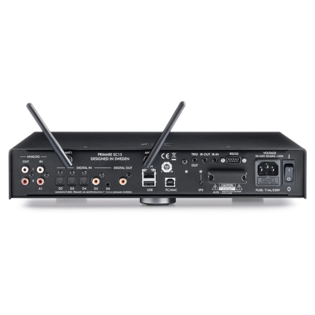 Підсилювач та мережевий програвач Primare SC15 Prisma Black Підсилювач та мережевий програвач Primare SC15 Prisma Black