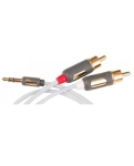 Кабель Mini-Jack - 2RCA Supra Cables MP-Cabel Mini Plug-2RCA 0.5м