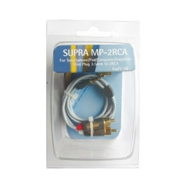 Міжблочний кабель Supra Cables MP-Cabel Mini Plug-2RCA 1м