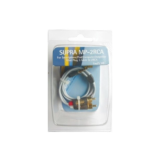 Міжблочний кабель Supra Cables MP-Cabel Mini Plug-2RCA 1м