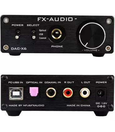 ЦАП та підсилювач для навушників FX Audio DAC-X6