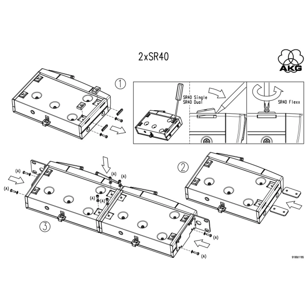 Речові кріплення для радіосистеми AKG RMU40 PRO UPGRADE