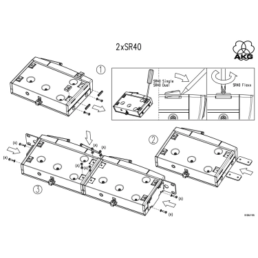 Речові кріплення для радіосистеми AKG RMU40 PRO UPGRADE