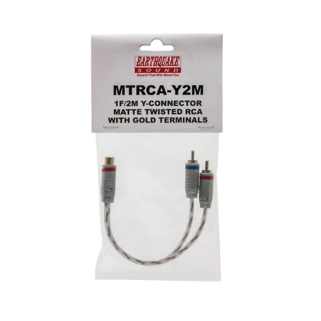 Перехідник 1RCA Female - 2RCA Male Earthquake MT-RCA-Y2M Перехідник 1RCA Female - 2RCA Male Earthquake MT-RCA-Y2M