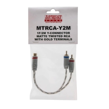 Перехідник 1RCA Female - 2RCA Male Earthquake MT-RCA-Y2M