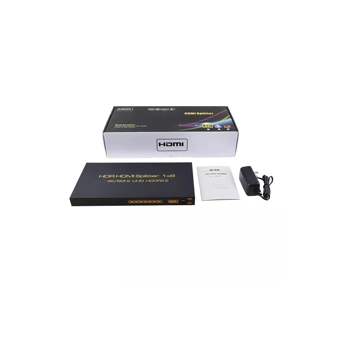 HDMI спліттер 1х8 V2.0 4K AirBase K-SP184K-2