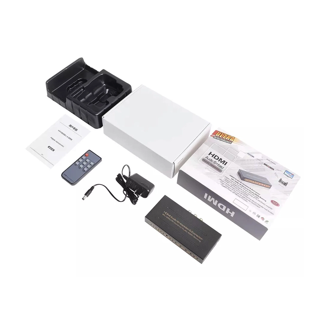 AirBase K-CN11A4K-EA HDMI в HDMI + аудіо Embedded & Extractor ARC 4K SPDIF Coaxial AirBase K-CN11A4K-EA HDMI в HDMI + аудіо Embedded & Extractor ARC 4K SPDIF Coaxial