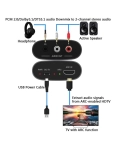 AirBase HD-MB06 HDMI ARC Аудіо екстрактор і знижувальний мікшер Dolby та DTS 5.1ch у стерео аудіосигнал