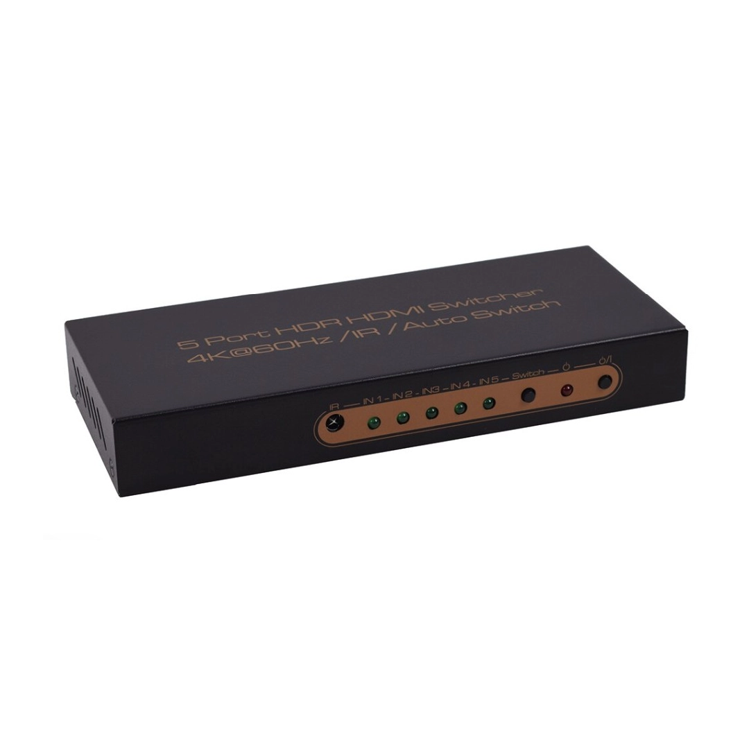 K-SW514K Перемикач HDMI 2.0 5x1 4K/60Hz з підтримкою HDCP 2.2