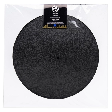 Audio Anatomy Slipmat Leather - Black - Diameter 295Mm - Thickness 1,5Mm