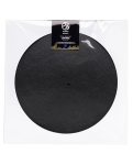 Audio Anatomy Slipmat Leather - Black - Diameter 295Mm - Thickness 1,5Mm