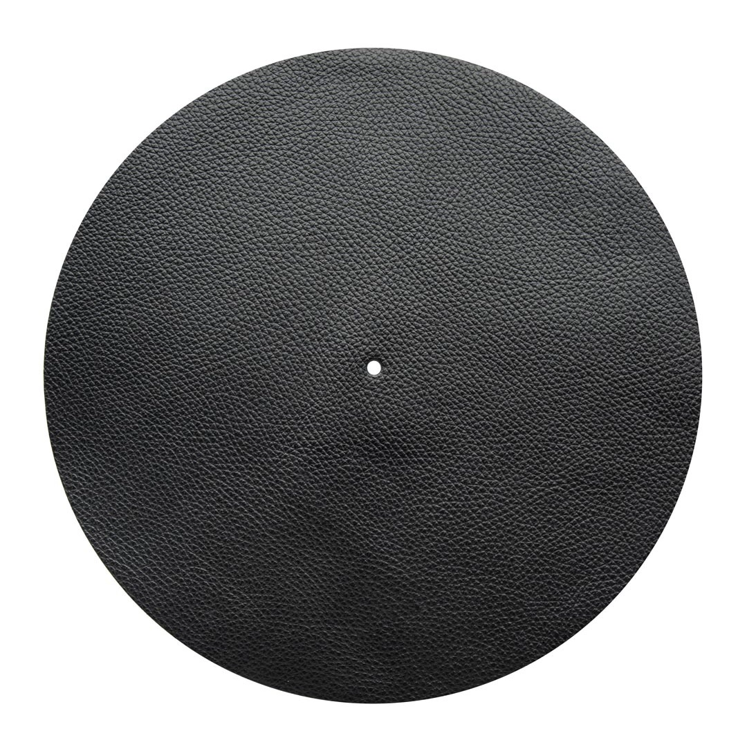 Audio Anatomy Slipmat Leather - Black - Diameter 295Mm - Thickness 1,5Mm