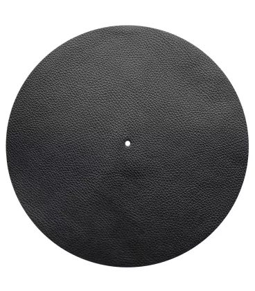 Audio Anatomy Slipmat Leather - Black - Diameter 295Mm - Thickness 1,5Mm