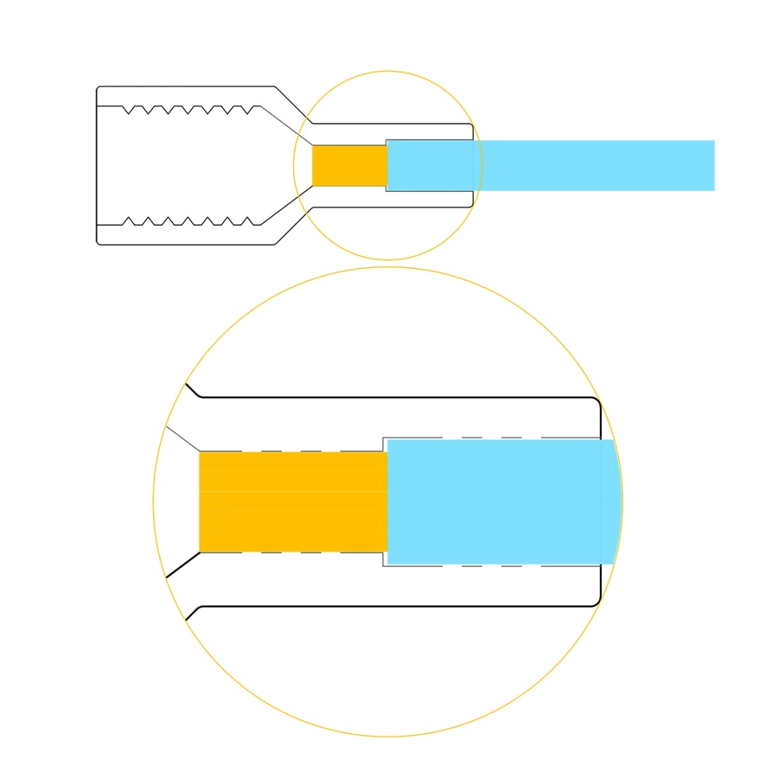Акустичний конектор SUPRA CombiCon Crimp Body CB02-XL M6