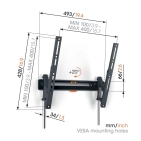 Vogel's TVM 3413 настінний похилий кронштейн для телевізорів Vogel's TVM 3413 настінний похилий кронштейн для телевізорів