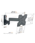 Vogel's TVM 3243 swivel TV wall mount (black)